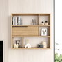 Hanah Home On5-S Estantería de Pared Nogal